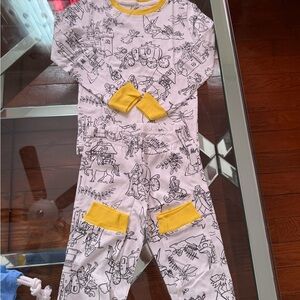 Kids Pajamas with Yellow Accents